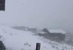 Ardahan'ın yüksek kesimlerine kar yağdı