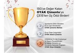 OYAK Çimento'ya ÇEİS'ten üç ödül birden