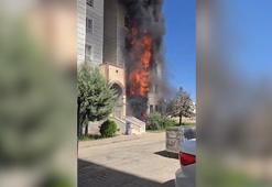 7 katlı apartmanın giriş katındaki dairede çıkan yangın söndürüldü