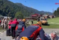 AFAD sel bölgesinden 115 vatandaşın Ayder Yaylası'ndan tahliye edildiğini bildirdi