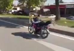 Tokat’ta kara yolunda tehlikeli sürüşü kamerada