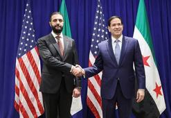 Suriye Cumhurbaşkanı Şara, ABD Dışişleri Bakanı Rubio ile görüştü