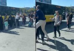 Sultangazi'de İETT şoförüyle yolcunun yumruklu kavgası kamerada