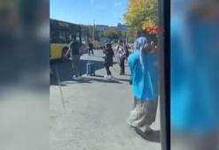 Sultangazi'de İETT şoförüyle yolcunun yumruklu kavgası kamerada