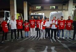 Karşıyaka Belediyesi işçilerinden iş bırakma eylemi