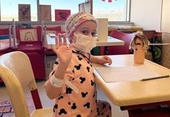 Lösemi tedavisi gören Zeynep, ilkokula hastanede başladı
