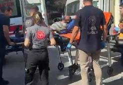 Yangına müdahale eden ev sahibi dumandan etkilendi