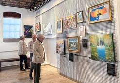 Emekli askerlerden resim sergisi