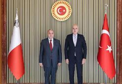 TBMM Başkanı Kurtulmuş, Malta Temsilciler Meclisi Başkanı Farrugia ile bir araya geldi