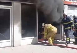 Kırıkkale'deki yangında patlama anı kamerada