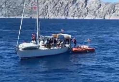 Muğla açıklarında yelkenlide 27 kaçak göçmen ve 2 organizatör şüphelisi yakalandı
