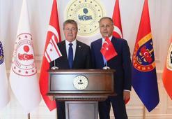Bakan Yerlikaya, KKTC Başbakanı Üstel ile bir araya geldi