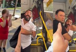 Kağıthane’de İETT otobüsünde karekod kavgası kamerada