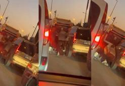 Trafikte sürücüyü darbeden motosikletli 2 kişi gözaltına alındı