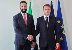 Suriye Cumhurbaşkanı Şara, Fransa Cumhurbaşkanı Macron ile görüştü