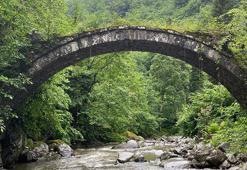 Asırlara meydan okuyan tarihi taş köprü selde yıkıldı