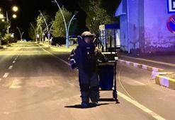 Tunceli’de otobüs durağındaki şüpheli çanta fünye ile patlatıldı