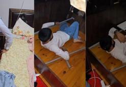 15 yıl kesinleşmiş hapis cezası bulunan cezaevi firarisi, bazanın altında yakalandı