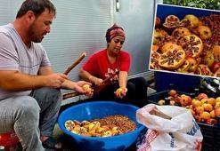 Mahalleliyi birleştiren imece geleneği; nar ekşisi