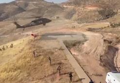 Siirt'te yaralı işçi jandarma helikopteriyle hastaneye kaldırıldı