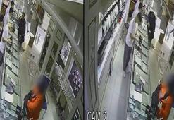 Komşusunun evinden çaldığı altınları kuyumcuda sattığı anlar kamerada