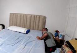 Firari hükümlü yorganın altında yakalandı