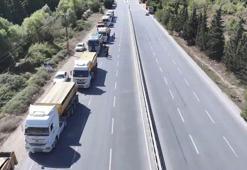 Arnavutköy'de hafriyat kamyonlarına denetim: 871 bin lira ceza kesildi