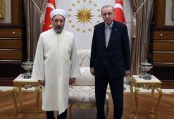 Cumhurbaşkanı Erdoğan, Diyanet İşleri Başkanı Arpaguş'u kabul etti