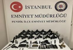 Pendik'te kaçak silah atölyesine operasyon; 2 gözaltı