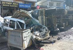 Malatya'da freni arızalanan kamyon 15 araca çarptı: 5 yaralı