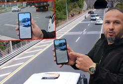 Viyadükte geri manevra yapan otobüs nedeniyle kaza yaptığını iddia edip şikayetçi oldu