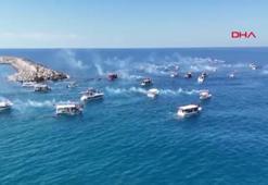 Sumud Filosu'na destek için tekne turu