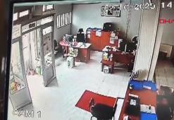 Tekirdağ'daki deprem anı güvenlik kamerasında