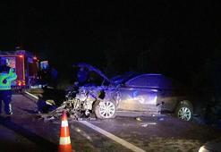 Eskişehir’de 2 otomobil çarpıştı; 1 ölü, 1’i AK Parti’li milletvekili 4 yaralı