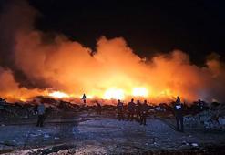 Tekirdağ'da hurdalıkta yangın