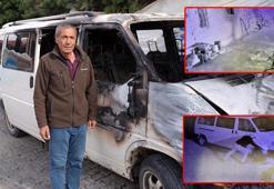 Maskeli şüpheli 4 aracı kundakladı, alevler eve sıçramadan söndürüldü