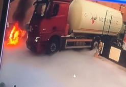 Otomobili alev alan sürücü: Yangın, tıbbi oksijen dolum yapıldığı anda çevreye yayılan gaz nedeniyle çıktı