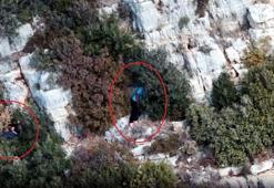 Dronla tespit edilen 9 kaçak avcı yakalandı