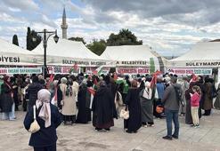 Tekirdağ'da Küresel Sumud Filosu'na destek eylemi