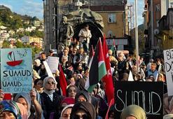 Zonguldak’ta kadınlar Filistin için yürüdü