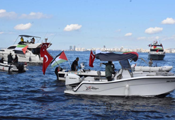 İzmir'de tekneler, Sumud Filosu'na destek için denize açıldı
