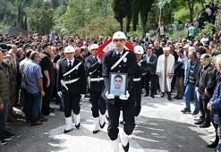 Trabzon’da uçuruma düşen polis memuru toprağa verildi