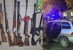 Tekirdağ'da projektörle tavşan avlayan 2 kişi yakalandı