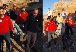 Van Kalesi'nden mağaraya düşen Alman turist, AFAD ve UMKE ekiplerince kurtarıldı