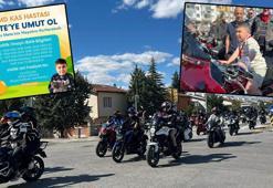 3 bin motosikletliden, DMD hastası Mete için farkındalık sürüşü