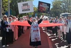 AK Parti'li kadınlardan 'Gazze İçin Sessiz Çığlık' zinciri