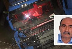 Çeltik tarlasına giren TIR'ın şoförü öldü