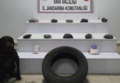 Van'da araç lastiğine gizlenmiş uyuşturucu ele geçirildi