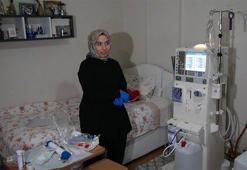 Evde hemodiyalizle hayata tutundu