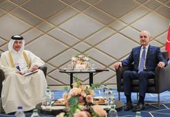 TBMM Başkanı Kurtulmuş, Katar Devleti Şura Meclisi Başkanı Ghanim ile görüştü